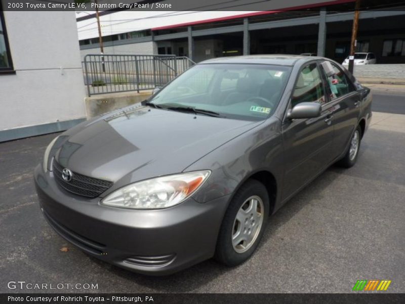 Phantom Gray Pearl / Stone 2003 Toyota Camry LE V6