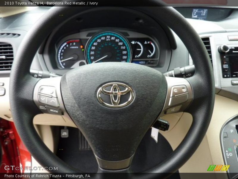 Barcelona Red Metallic / Ivory 2010 Toyota Venza I4