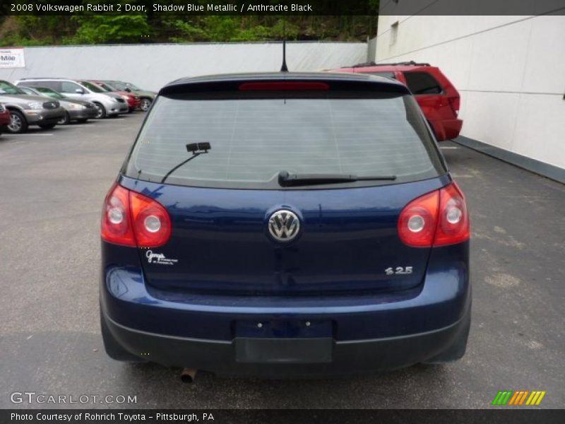 Shadow Blue Metallic / Anthracite Black 2008 Volkswagen Rabbit 2 Door