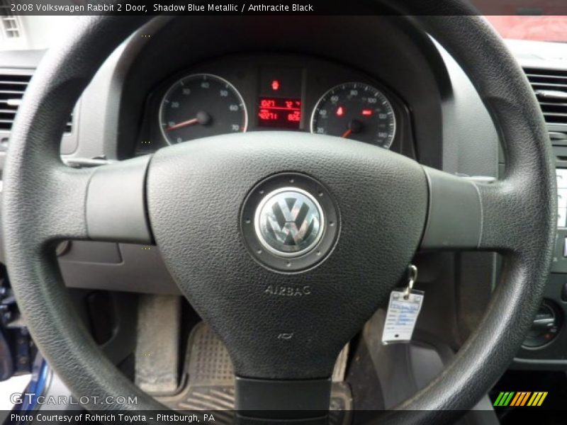 Shadow Blue Metallic / Anthracite Black 2008 Volkswagen Rabbit 2 Door