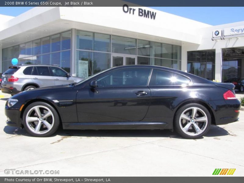 Jet Black / Black 2008 BMW 6 Series 650i Coupe