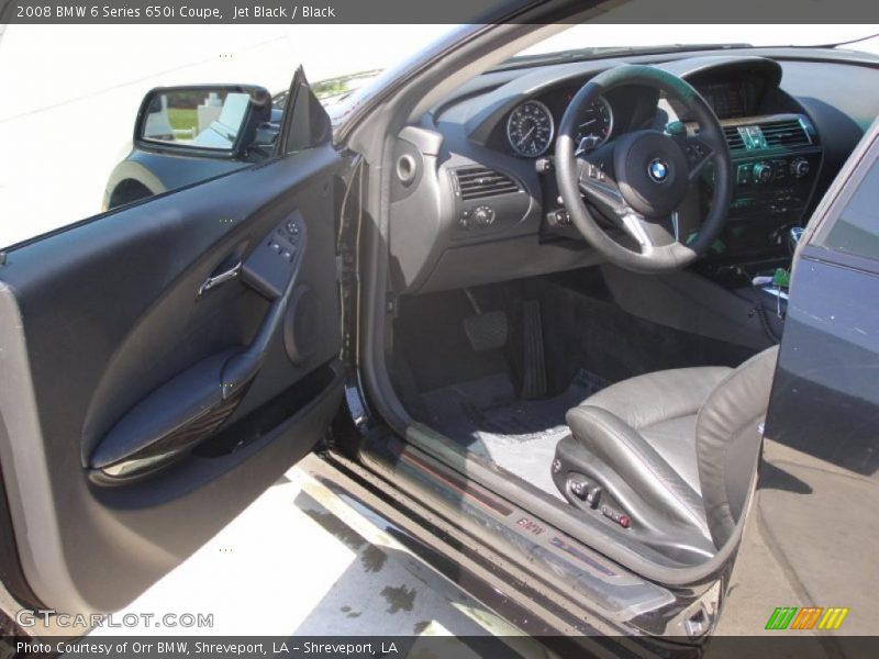 Jet Black / Black 2008 BMW 6 Series 650i Coupe