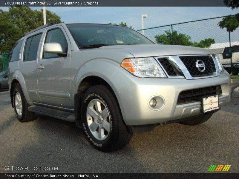 Silver Lightning / Graphite 2008 Nissan Pathfinder SE