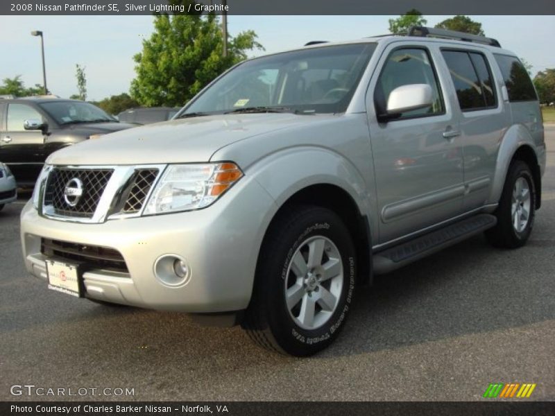 Silver Lightning / Graphite 2008 Nissan Pathfinder SE