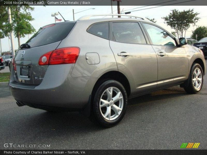 Gotham Gray Metallic / Black 2008 Nissan Rogue S AWD