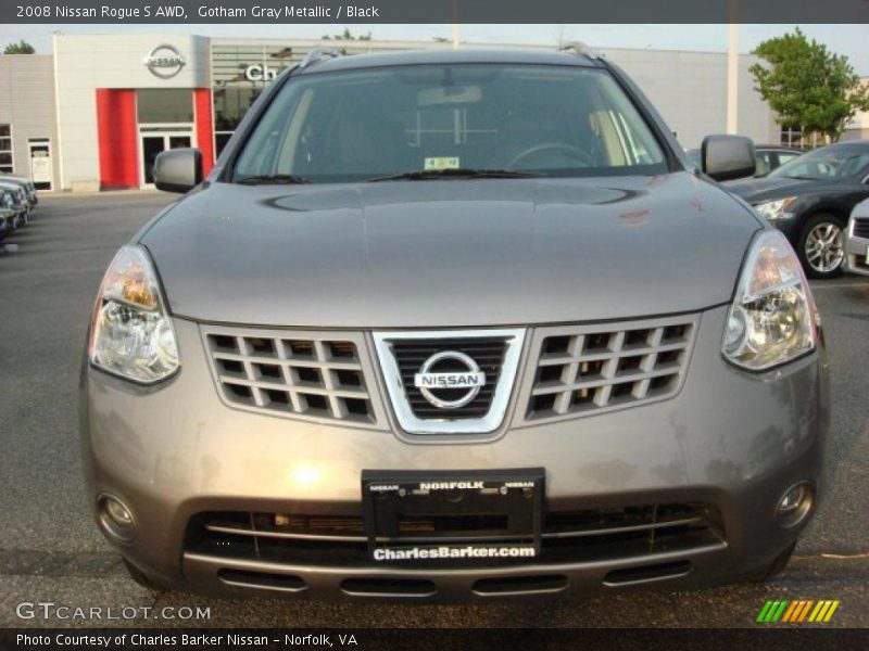 Gotham Gray Metallic / Black 2008 Nissan Rogue S AWD