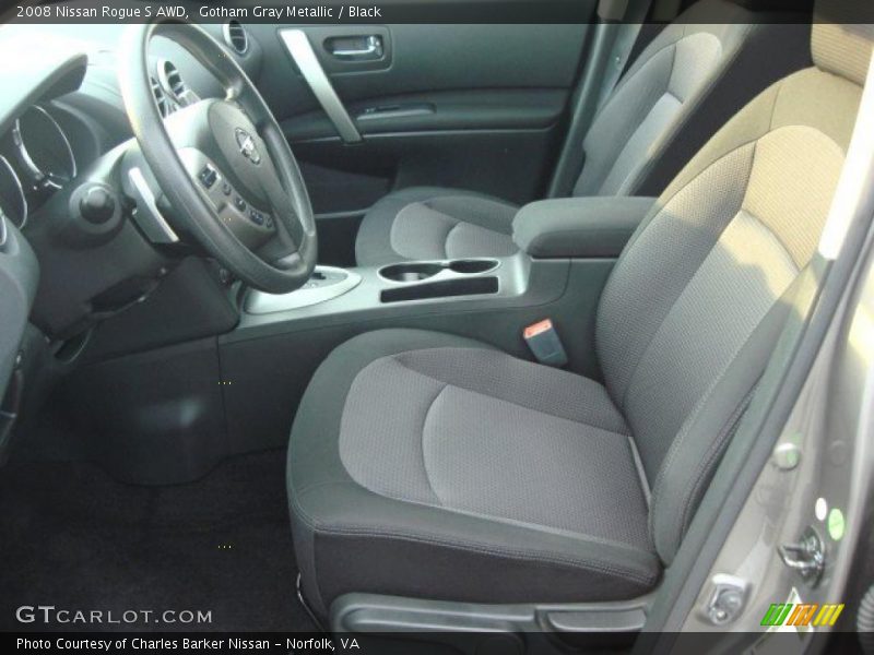 Gotham Gray Metallic / Black 2008 Nissan Rogue S AWD