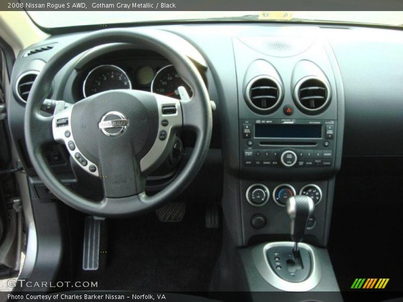 Gotham Gray Metallic / Black 2008 Nissan Rogue S AWD