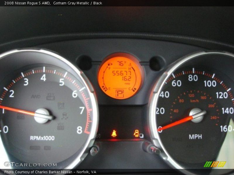 Gotham Gray Metallic / Black 2008 Nissan Rogue S AWD