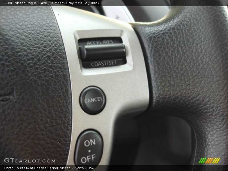 Gotham Gray Metallic / Black 2008 Nissan Rogue S AWD