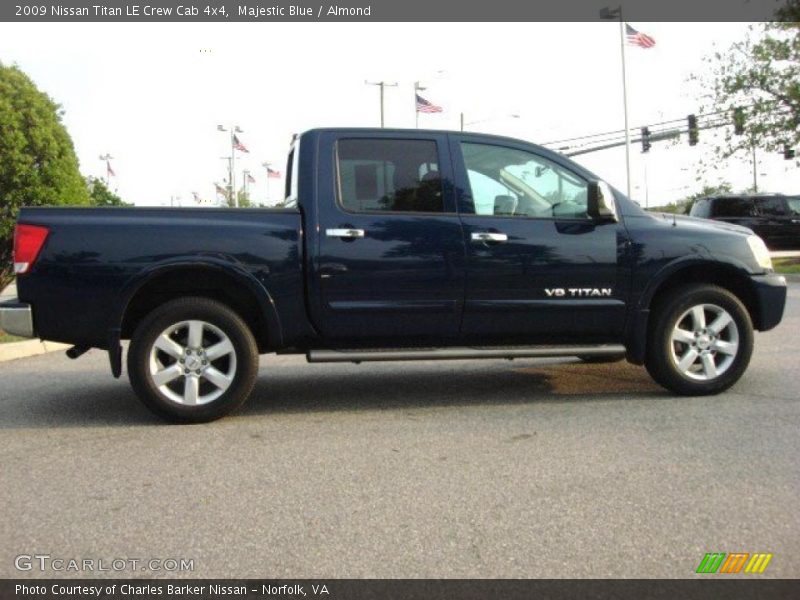 Majestic Blue / Almond 2009 Nissan Titan LE Crew Cab 4x4