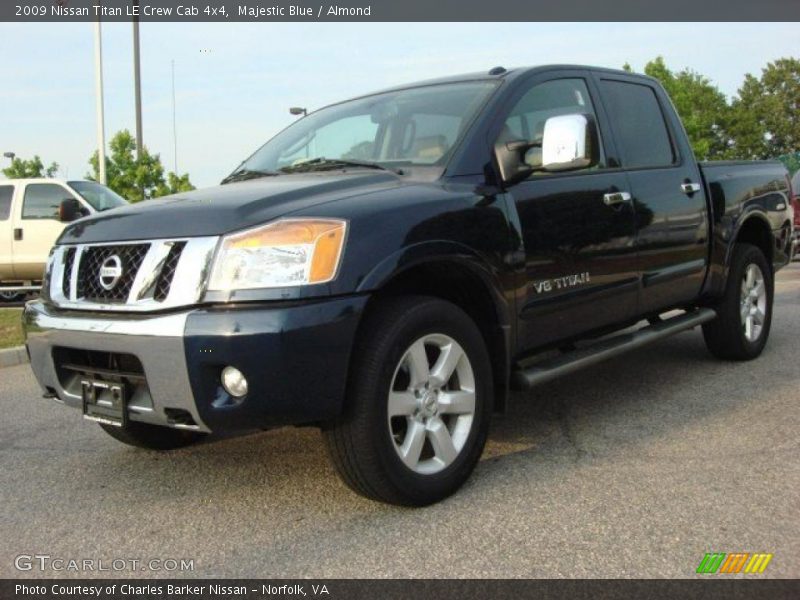 Majestic Blue / Almond 2009 Nissan Titan LE Crew Cab 4x4