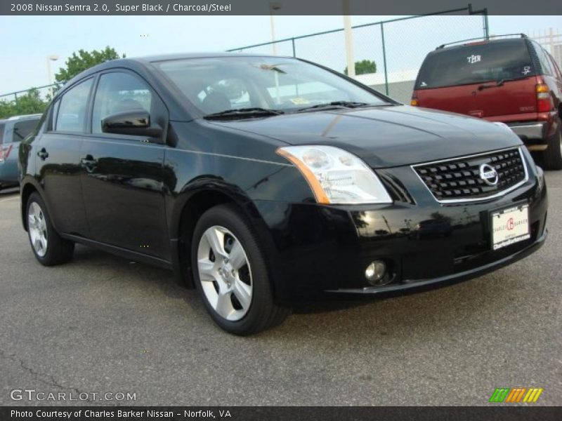 Super Black / Charcoal/Steel 2008 Nissan Sentra 2.0
