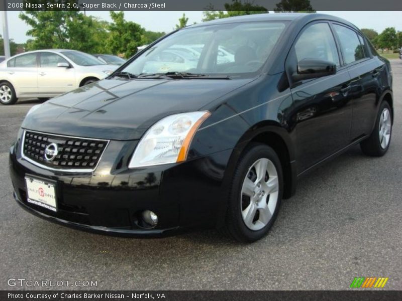 Super Black / Charcoal/Steel 2008 Nissan Sentra 2.0