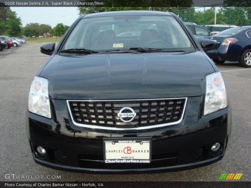 Super Black / Charcoal/Steel 2008 Nissan Sentra 2.0