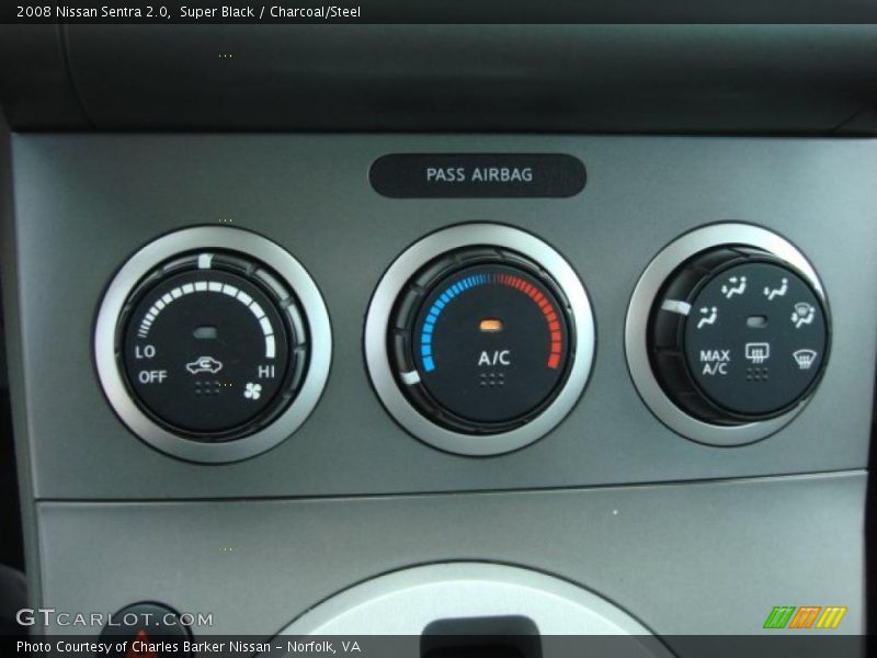 Super Black / Charcoal/Steel 2008 Nissan Sentra 2.0