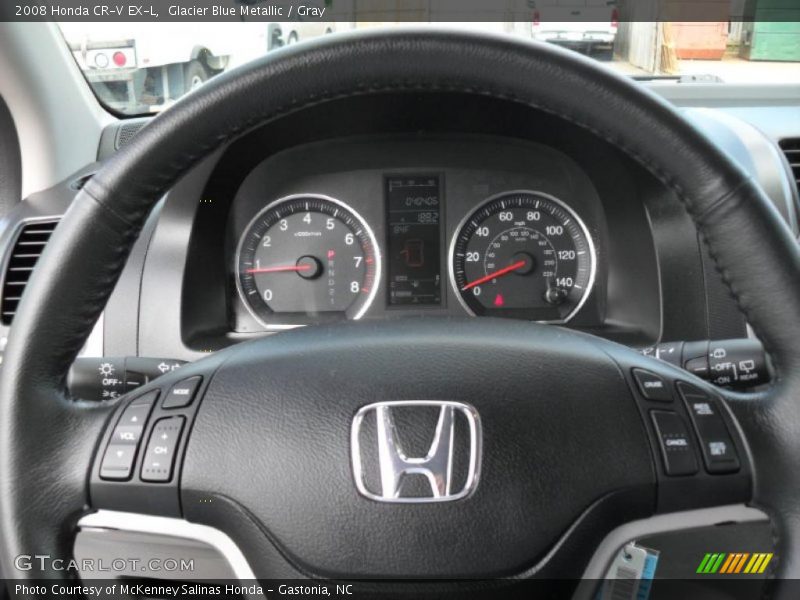 Glacier Blue Metallic / Gray 2008 Honda CR-V EX-L