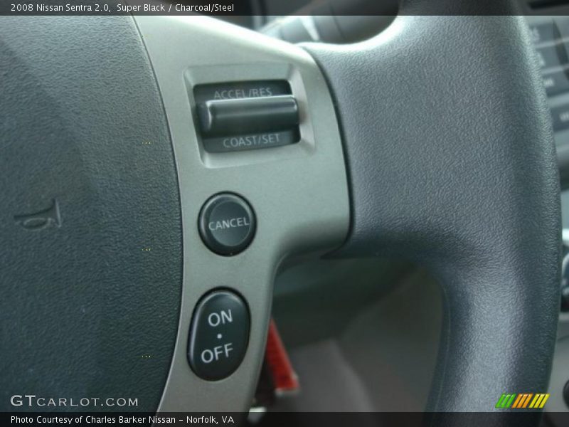 Super Black / Charcoal/Steel 2008 Nissan Sentra 2.0