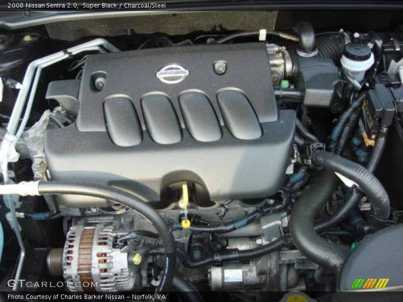 Super Black / Charcoal/Steel 2008 Nissan Sentra 2.0