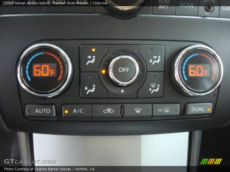 Radiant Silver Metallic / Charcoal 2009 Nissan Altima Hybrid