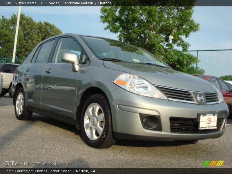 Sandstone Metallic / Charcoal 2008 Nissan Versa 1.8 SL Sedan