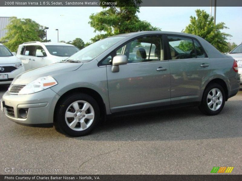 Sandstone Metallic / Charcoal 2008 Nissan Versa 1.8 SL Sedan