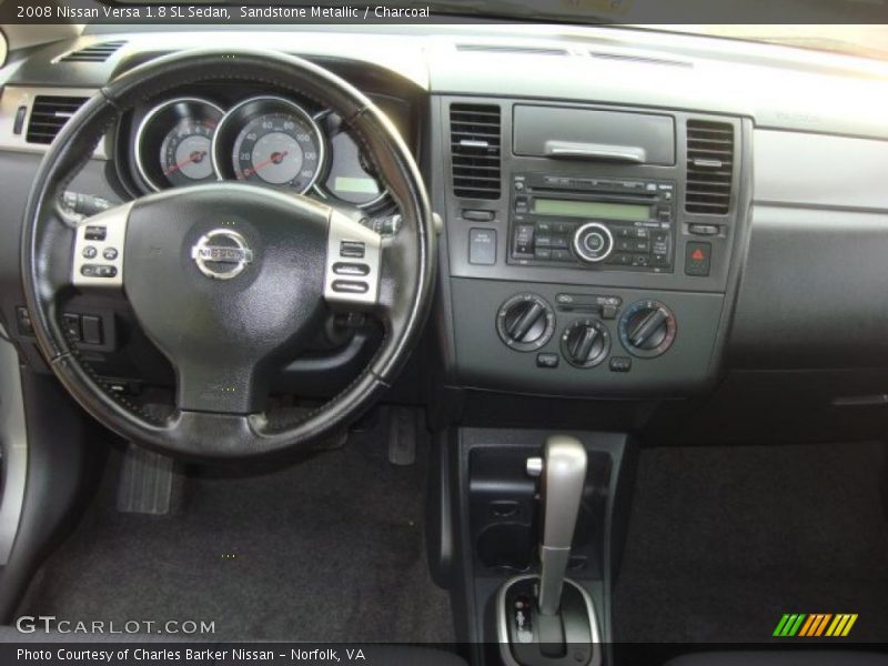 Sandstone Metallic / Charcoal 2008 Nissan Versa 1.8 SL Sedan
