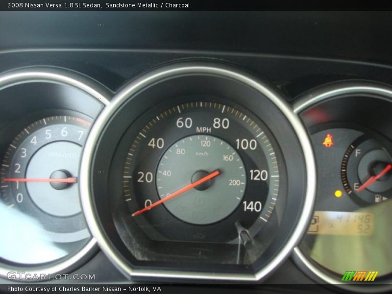 Sandstone Metallic / Charcoal 2008 Nissan Versa 1.8 SL Sedan