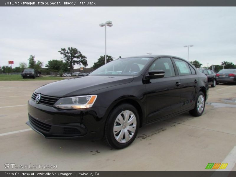 Black / Titan Black 2011 Volkswagen Jetta SE Sedan