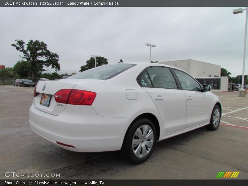 Candy White / Cornsilk Beige 2011 Volkswagen Jetta SE Sedan