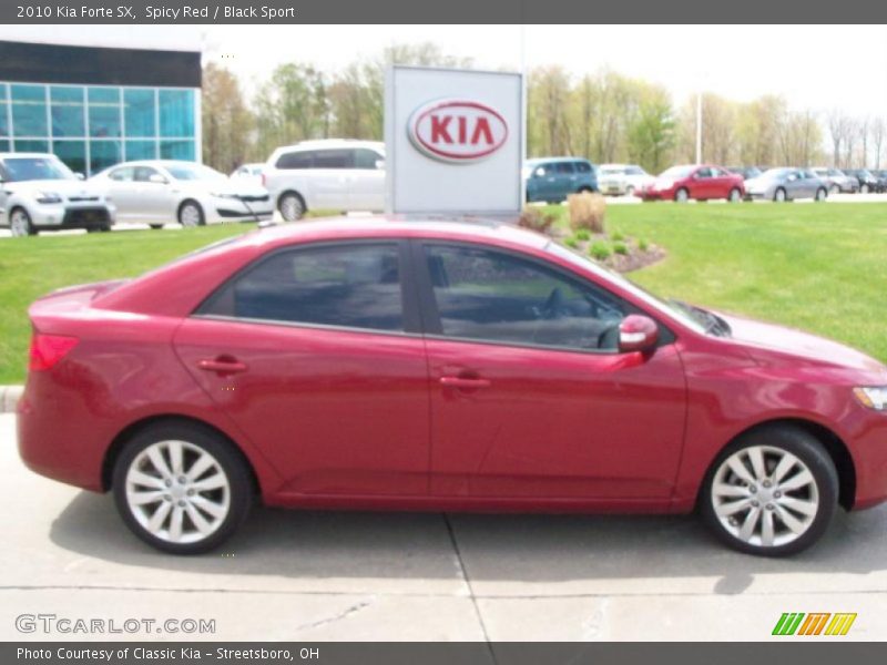 Spicy Red / Black Sport 2010 Kia Forte SX