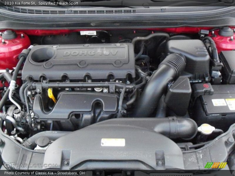 Spicy Red / Black Sport 2010 Kia Forte SX