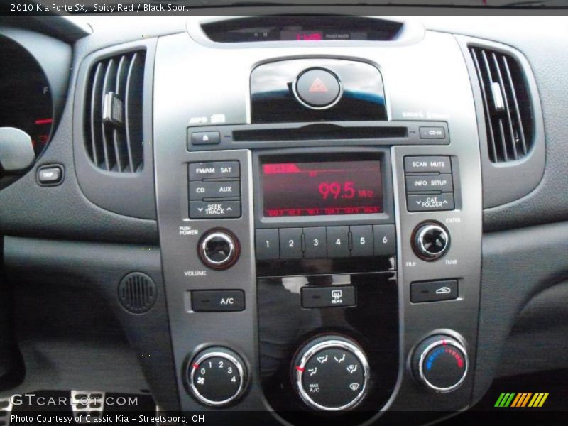 Spicy Red / Black Sport 2010 Kia Forte SX