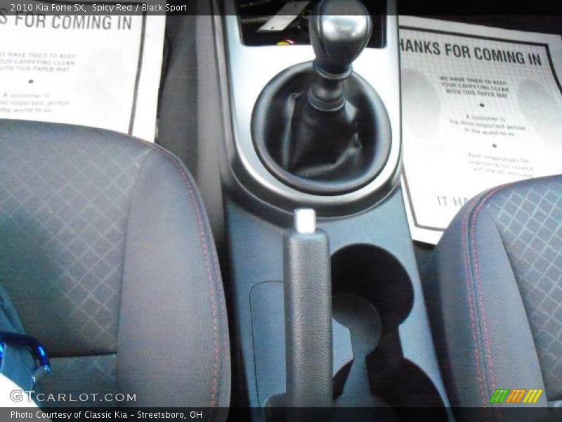 Spicy Red / Black Sport 2010 Kia Forte SX