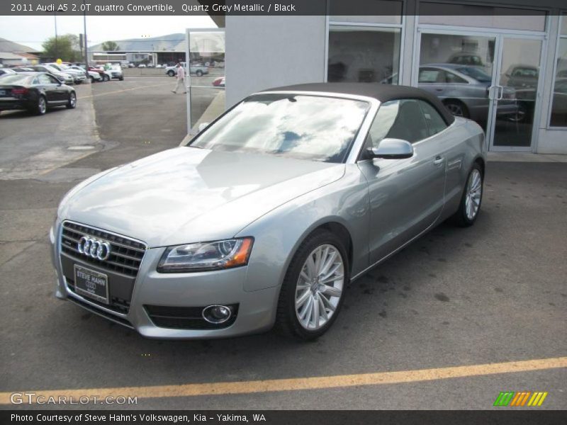 Quartz Grey Metallic / Black 2011 Audi A5 2.0T quattro Convertible