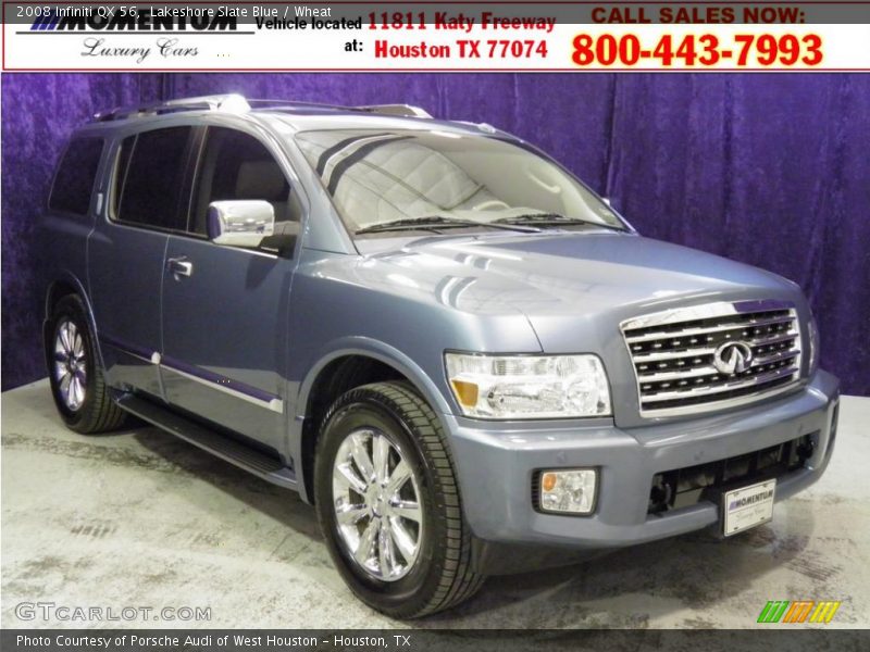 Lakeshore Slate Blue / Wheat 2008 Infiniti QX 56