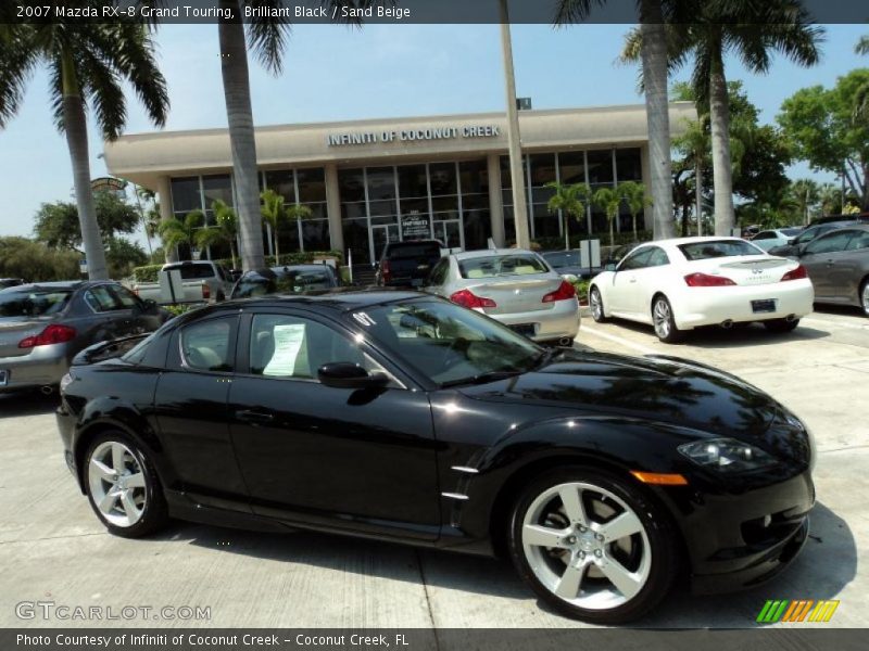 Brilliant Black / Sand Beige 2007 Mazda RX-8 Grand Touring