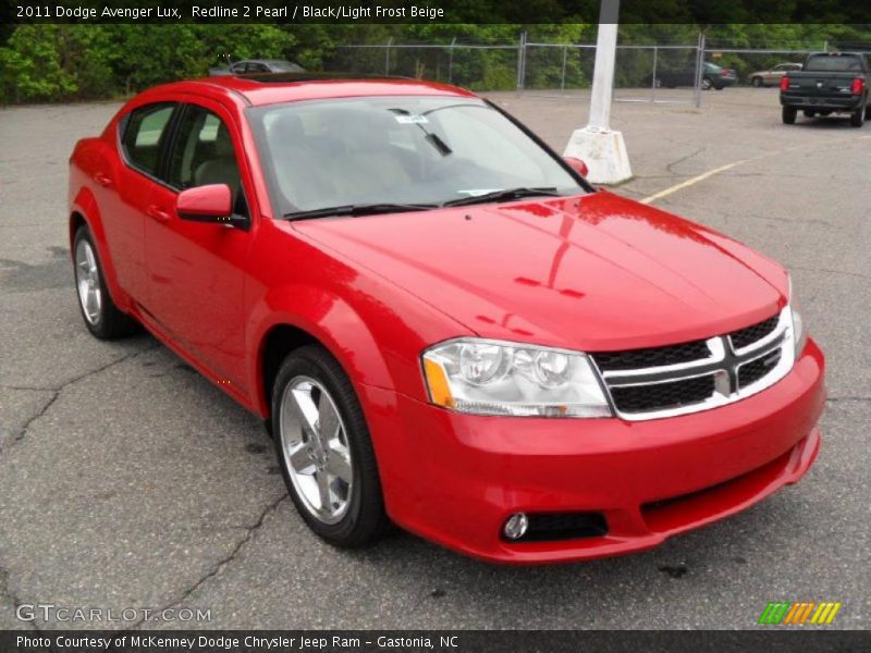 Redline 2 Pearl / Black/Light Frost Beige 2011 Dodge Avenger Lux