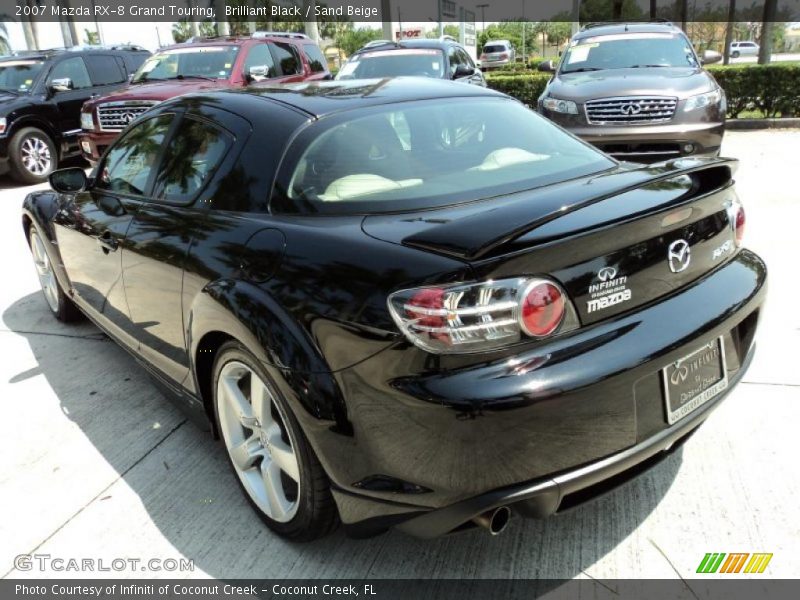 Brilliant Black / Sand Beige 2007 Mazda RX-8 Grand Touring