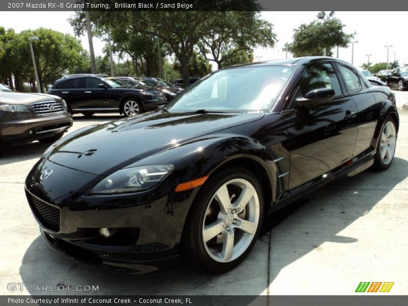 Brilliant Black / Sand Beige 2007 Mazda RX-8 Grand Touring