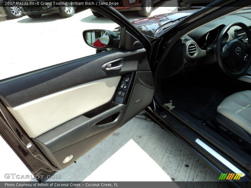 Brilliant Black / Sand Beige 2007 Mazda RX-8 Grand Touring