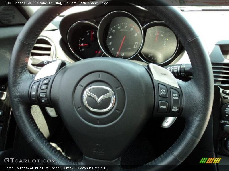 Brilliant Black / Sand Beige 2007 Mazda RX-8 Grand Touring