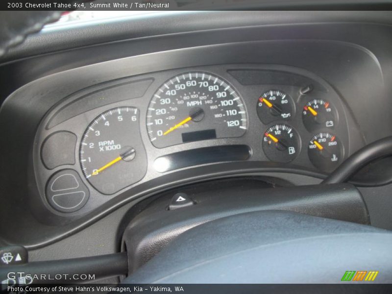 Summit White / Tan/Neutral 2003 Chevrolet Tahoe 4x4