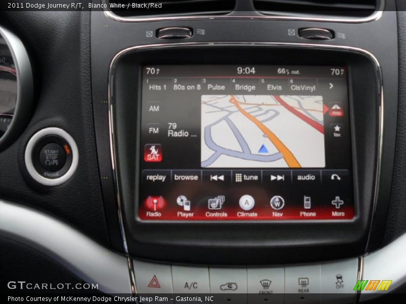 Bianco White / Black/Red 2011 Dodge Journey R/T