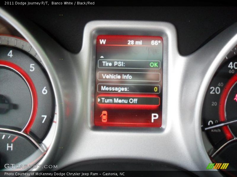Bianco White / Black/Red 2011 Dodge Journey R/T