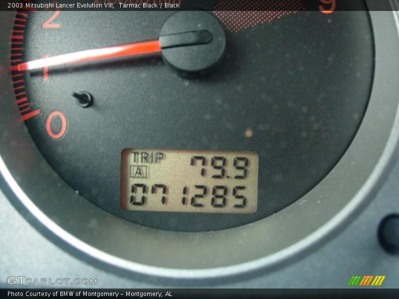 Tarmac Black / Black 2003 Mitsubishi Lancer Evolution VIII