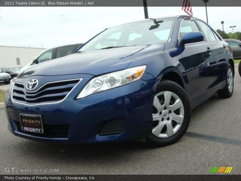Blue Ribbon Metallic / Ash 2011 Toyota Camry LE