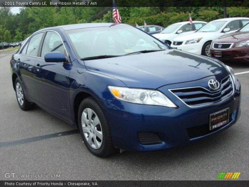 Blue Ribbon Metallic / Ash 2011 Toyota Camry LE