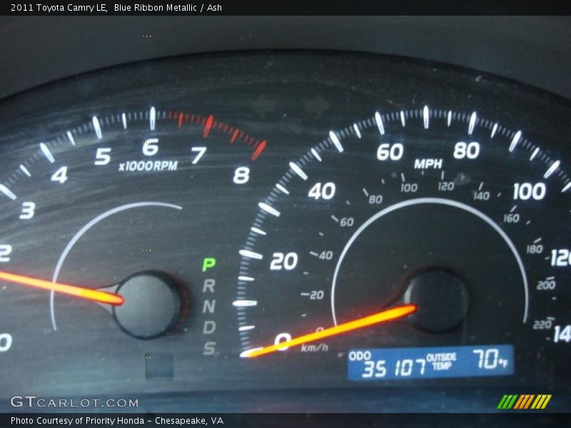 Blue Ribbon Metallic / Ash 2011 Toyota Camry LE