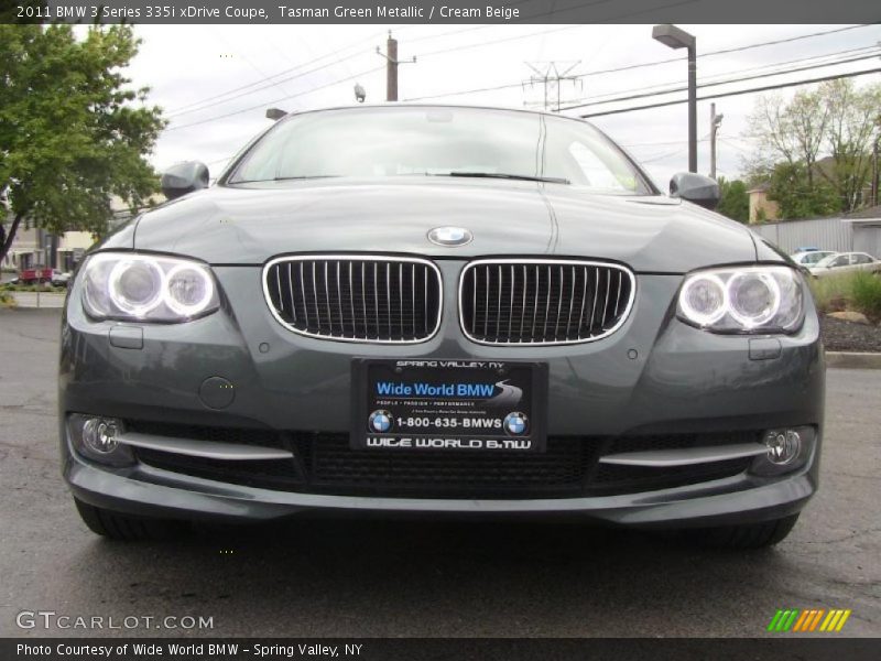 Tasman Green Metallic / Cream Beige 2011 BMW 3 Series 335i xDrive Coupe